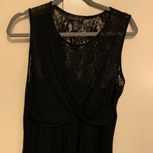 Black Lace Sleeveless Top